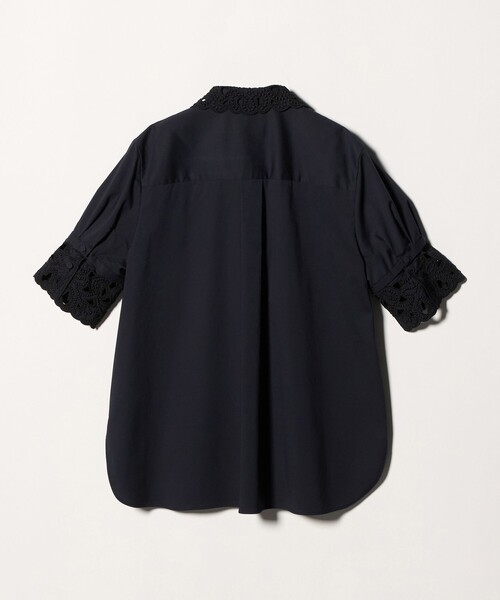 UNITED ARROWS（ユナイテッドアローズ）の「エンブロイダリー シャツ ブラウス 4WAY（シャツ/ブラウス・レディース・オフホワイト/ライトブルー/ネイビー・FREE）」の12枚目の写真