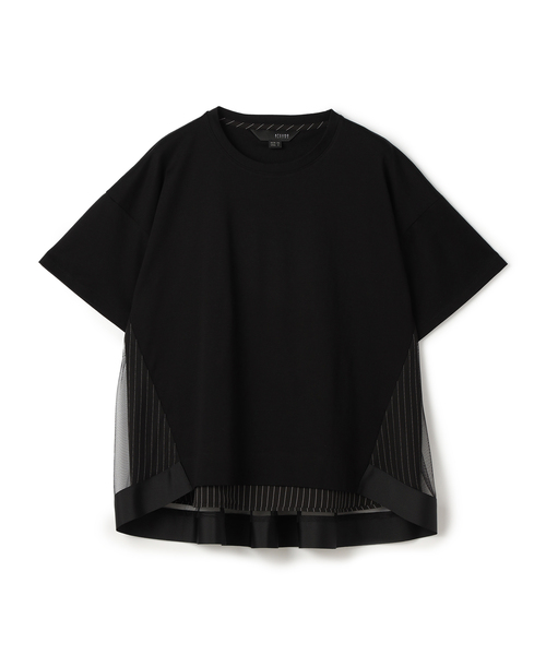 ATSURO TAYAMA（アツロウタヤマ）の「メッシュ使い重ね着風プルオーバー（Tシャツ/カットソー・レディース・オフホワイト/ブラック・M/L）」の7枚目の写真