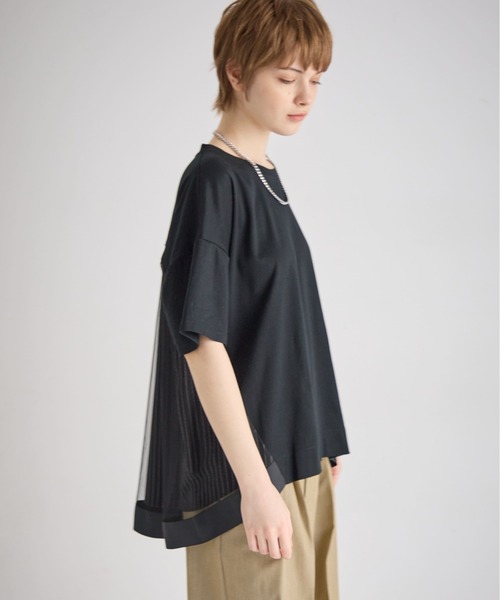 ATSURO TAYAMA（アツロウタヤマ）の「メッシュ使い重ね着風プルオーバー（Tシャツ/カットソー・レディース・オフホワイト/ブラック・M/L）」の19枚目の写真