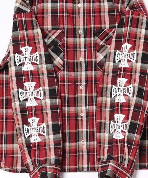 STYLISE（スタイライズ）の「【BREATH】CROSS CHECK SHIRT / 4カラー [BR26SS-S2007]（シャツ/ブラウス・メンズ・ブルー/レッド・L/M）」の22枚目の写真