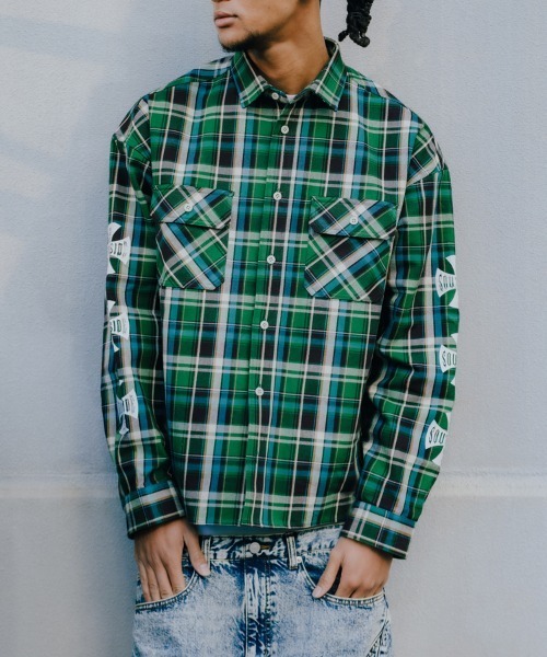 STYLISE（スタイライズ）の「【BREATH】CROSS CHECK SHIRT / 4カラー [BR26SS-S2007]（シャツ/ブラウス・メンズ・ブルー/レッド・L/M）」の11枚目の写真