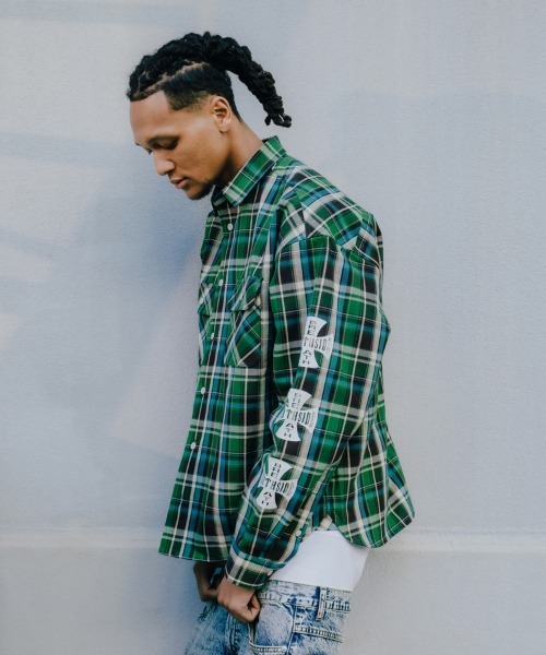 STYLISE（スタイライズ）の「【BREATH】CROSS CHECK SHIRT / 4カラー [BR26SS-S2007]（シャツ/ブラウス・メンズ・ブルー/レッド・L/M）」の12枚目の写真