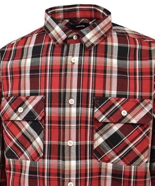 STYLISE（スタイライズ）の「【BREATH】CROSS CHECK SHIRT / 4カラー [BR26SS-S2007]（シャツ/ブラウス・メンズ・ブルー/レッド・L/M）」の16枚目の写真