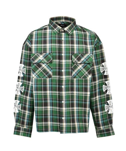 STYLISE（スタイライズ）の「【BREATH】CROSS CHECK SHIRT / 4カラー [BR26SS-S2007]（シャツ/ブラウス・メンズ・ブルー/レッド・L/M）」の4枚目の写真