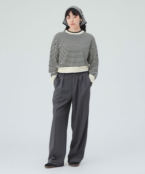 BEAMS HEART(ビームスハート)の「スカーフ セット ニット プルオーバー (セットアイテム)(ニット/セーター・レディース・その他/グレー/ブラウン・FREE)」の7枚目の写真