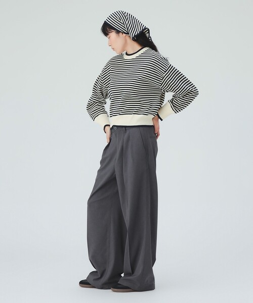 BEAMS HEART(ビームスハート)の「スカーフ セット ニット プルオーバー (セットアイテム)(ニット/セーター・レディース・その他/グレー/ブラウン・FREE)」の8枚目の写真