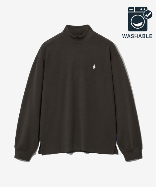 YALE(イェール)の「コンフォータブルモックネック長袖Tシャツブラック(Tシャツ/カットソー・レディース・その他・SMALL/X-LARGE/X-SMALL/LARGE/MEDIUM)」の2枚目の写真