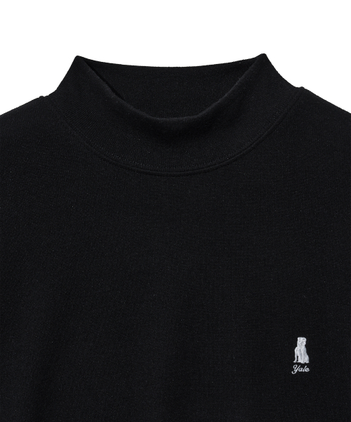 YALE(イェール)の「コンフォータブルモックネック長袖Tシャツブラック(Tシャツ/カットソー・レディース・その他・SMALL/X-LARGE/X-SMALL/LARGE/MEDIUM)」の5枚目の写真