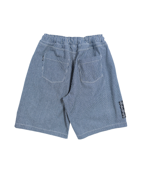 GOSTREET（ゴーストリート）の「デニムストライプバミューダバンディングパンツ濃紺（その他パンツ・メンズ・ブルー系その他・FREE）」の3枚目の写真