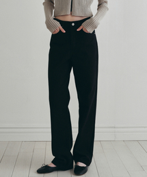 LOEIL（ロエイユ）の「イージーコットンデニムパンツ - ブラック（その他パンツ）」