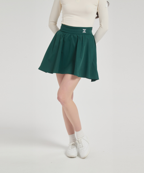 E.PARCA（イパルカ）の「パインツリー ハイウエストフレアスカート（スカート・レディース・ダークグリーン・SMALL/X-SMALL/MEDIUM/LARGE）」の2枚目の写真