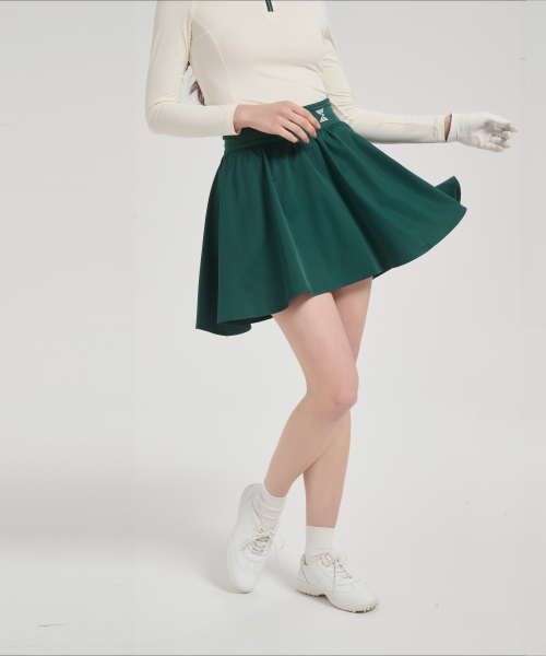 E.PARCA（イパルカ）の「パインツリー ハイウエストフレアスカート（スカート・レディース・ダークグリーン・SMALL/X-SMALL/MEDIUM/LARGE）」の3枚目の写真