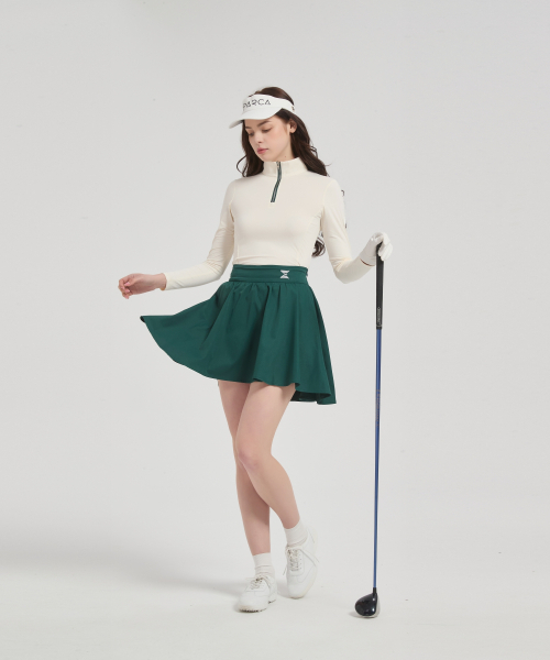 E.PARCA（イパルカ）の「パインツリー ハイウエストフレアスカート（スカート・レディース・ダークグリーン・SMALL/X-SMALL/MEDIUM/LARGE）」の4枚目の写真