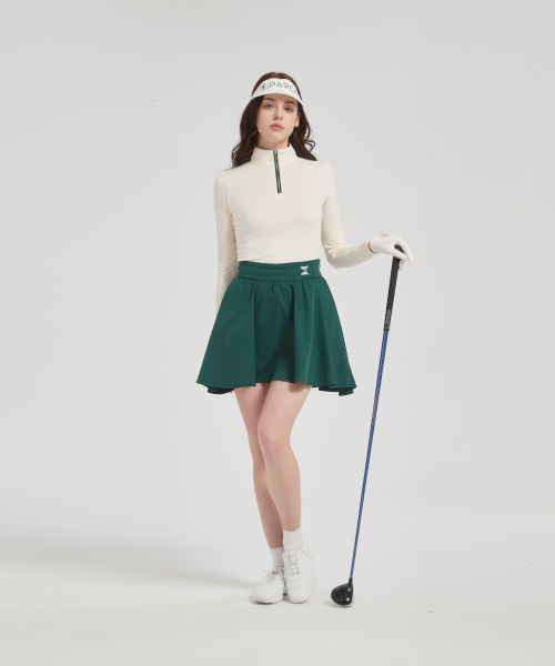 E.PARCA（イパルカ）の「パインツリー ハイウエストフレアスカート（スカート・レディース・ダークグリーン・SMALL/X-SMALL/MEDIUM/LARGE）」の6枚目の写真