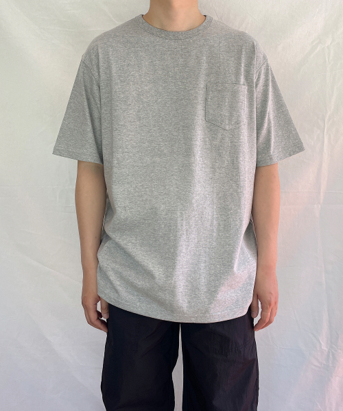 YOUNEEDGARMENTS(ユーニーズガーメンツ)の「クラシックポケットS/Sティーシャツ(グレー)(Tシャツ/カットソー・メンズ・その他・40(L)/42(XL))」の1枚目の写真