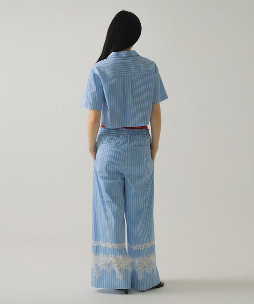 Ray BEAMS(レイビームス)の「カットワーク レース シャツ(シャツ/ブラウス・レディース・ホワイト/ブルー系その他2・ONE SIZE)」の9枚目の写真