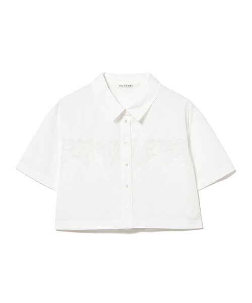 Ray BEAMS(レイビームス)の「カットワーク レース シャツ(シャツ/ブラウス・レディース・ホワイト/ブルー系その他2・ONE SIZE)」の11枚目の写真