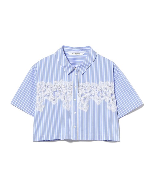 Ray BEAMS(レイビームス)の「カットワーク レース シャツ(シャツ/ブラウス・レディース・ホワイト/ブルー系その他2・ONE SIZE)」の14枚目の写真