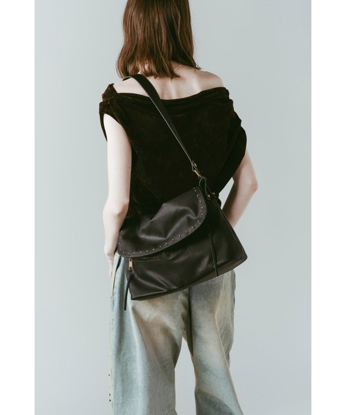 Knuth Marf(クヌースマーフ)の「studded shoulder bag(ショルダーバッグ・レディース・ブルー/ブラック・ONE SIZE)」の1枚目の写真