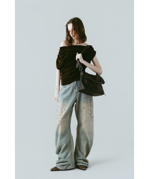Knuth Marf(クヌースマーフ)の「studded shoulder bag(ショルダーバッグ・レディース・ブルー/ブラック・ONE SIZE)」の7枚目の写真