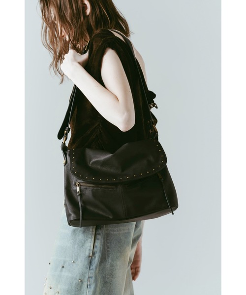 Knuth Marf(クヌースマーフ)の「studded shoulder bag(ショルダーバッグ・レディース・ブルー/ブラック・ONE SIZE)」の9枚目の写真