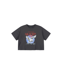 ヴィンテージプリントクロップ半袖Tシャツ AS2CT470