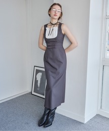 リボンウエストワンピース / ribbon waist dress