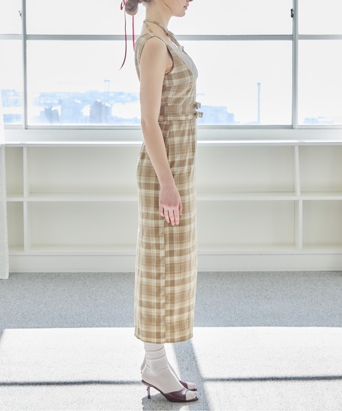 etre loin（エトルワン）の「リボンウエストワンピース / ribbon waist dress（ワンピース・レディース・チェック/グレー/ブルー・M）」の15枚目の写真