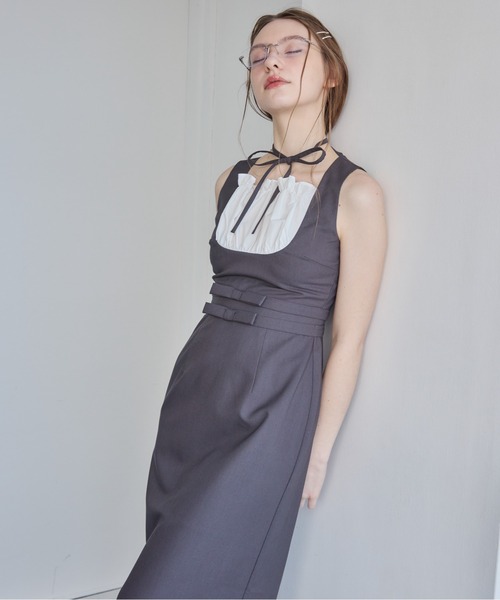 etre loin（エトルワン）の「リボンウエストワンピース / ribbon waist dress（ワンピース・レディース・チェック/グレー/ブルー・M）」の19枚目の写真