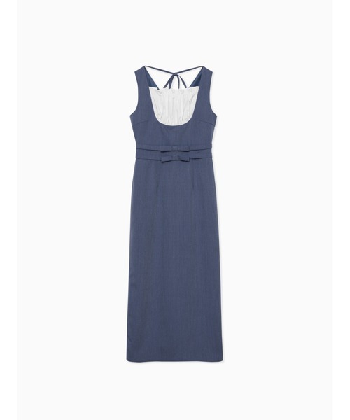 etre loin（エトルワン）の「リボンウエストワンピース / ribbon waist dress（ワンピース・レディース・チェック/グレー/ブルー・M）」の7枚目の写真