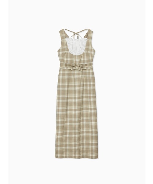 etre loin（エトルワン）の「リボンウエストワンピース / ribbon waist dress（ワンピース・レディース・チェック/グレー/ブルー・M）」の8枚目の写真