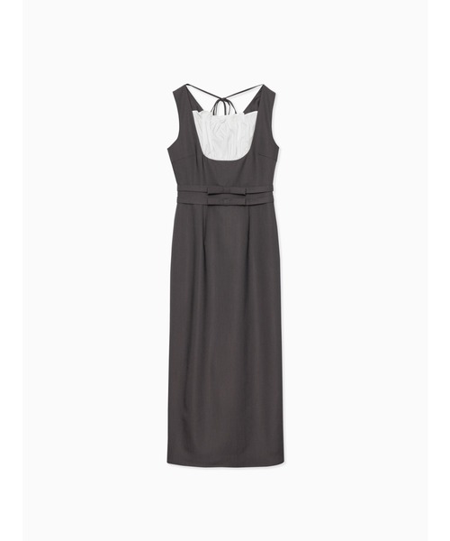 etre loin（エトルワン）の「リボンウエストワンピース / ribbon waist dress（ワンピース・レディース・チェック/グレー/ブルー・M）」の6枚目の写真