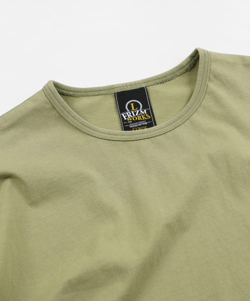 FRIZMWORKS(フリズムワークス)の「VINTAGE POCKET HALF TEE _ OLIVE(Tシャツ/カットソー・メンズ・その他・SMALL/MEDIUM/LARGE/X-LARGE)」の3枚目の写真