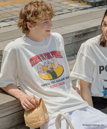 POPEYE（ポパイ）の「【HECT】POPEYE College Logo S/S Tee / POPEYE別注 アソート カレッジロゴ オーバーサイズ半袖Tシャツ（Tシャツ/カットソー）」