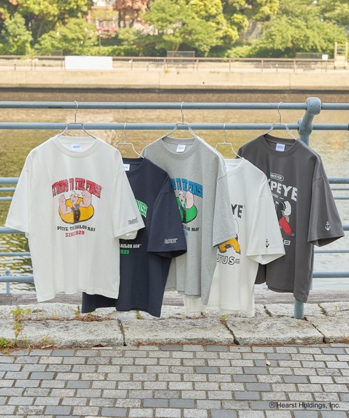 HECT】POPEYE College Logo S/S Tee / POPEYE別注 アソート カレッジ
