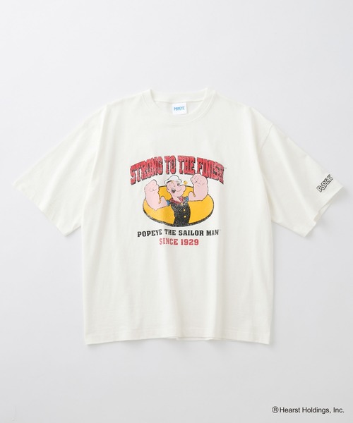 POPEYE(ポパイ)の「【HECT】POPEYE College Logo S/S Tee / POPEYE別注 アソート カレッジロゴ オーバーサイズ半袖Tシャツ(Tシャツ/カットソー・メンズ・ホワイト系/杢グレー/チャコール/オフホワイト/ダークネイビー・S/L/M)」の11枚目の写真