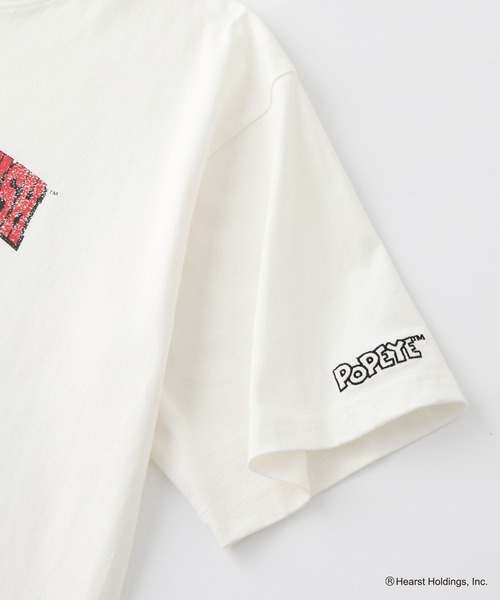 POPEYE(ポパイ)の「【HECT】POPEYE College Logo S/S Tee / POPEYE別注 アソート カレッジロゴ オーバーサイズ半袖Tシャツ(Tシャツ/カットソー・メンズ・ホワイト系/杢グレー/チャコール/オフホワイト/ダークネイビー・S/L/M)」の17枚目の写真