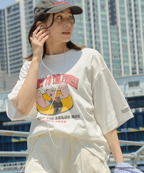 HECT】POPEYE College Logo S/S Tee / POPEYE別注 アソート カレッジ