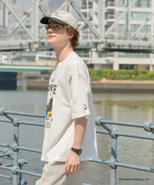 POPEYE(ポパイ)の「【HECT】POPEYE College Logo S/S Tee / POPEYE別注 アソート カレッジロゴ オーバーサイズ半袖Tシャツ(Tシャツ/カットソー・メンズ・ホワイト系/杢グレー/チャコール/オフホワイト/ダークネイビー・S/L/M)」の19枚目の写真