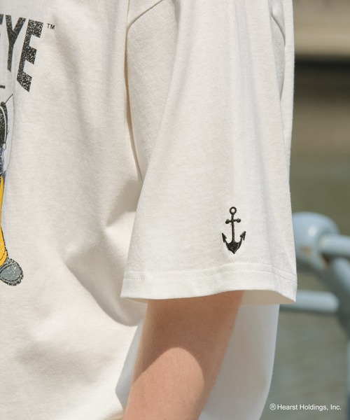 POPEYE(ポパイ)の「【HECT】POPEYE College Logo S/S Tee / POPEYE別注 アソート カレッジロゴ オーバーサイズ半袖Tシャツ(Tシャツ/カットソー・メンズ・ホワイト系/杢グレー/チャコール/オフホワイト/ダークネイビー・S/L/M)」の21枚目の写真
