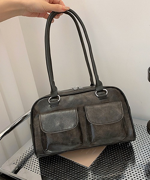 boemy（ボエミー）の「ヴィンテージ風スクエア ショルダーバッグ（ショルダーバッグ・レディース・ブラウン/ブラック・FREE）」の20枚目の写真