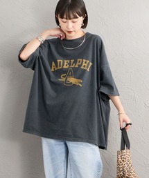 REMI RELIEF | [REMI RELIEF/レミレリーフ] 別注 ビッグシルエット SP加工プリントTシャツ(Tシャツ/カットソー)