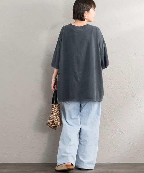 REMI RELIEF（レミレリーフ）の「[REMI RELIEF/レミレリーフ] 別注 ビッグシルエット SP加工プリントTシャツ（Tシャツ/カットソー・レディース・ブラック・F/M/S）」の18枚目の写真
