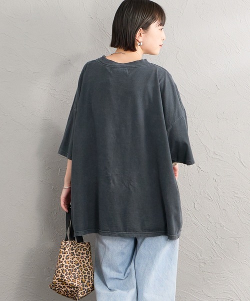 REMI RELIEF（レミレリーフ）の「[REMI RELIEF/レミレリーフ] 別注 ビッグシルエット SP加工プリントTシャツ（Tシャツ/カットソー・レディース・ブラック・F/M/S）」の15枚目の写真