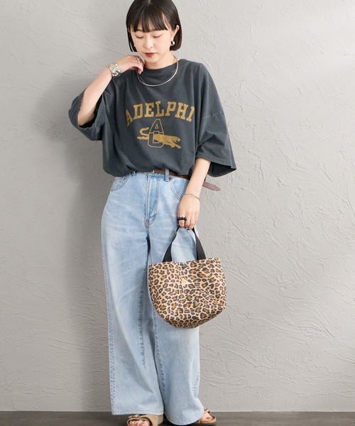 REMI RELIEF（レミレリーフ）の「[REMI RELIEF/レミレリーフ] 別注 ビッグシルエット SP加工プリントTシャツ（Tシャツ/カットソー・レディース・ブラック・F/M/S）」の11枚目の写真