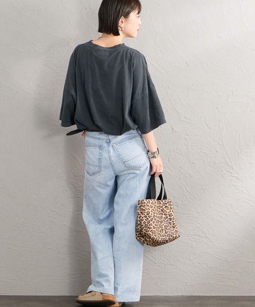 REMI RELIEF（レミレリーフ）の「[REMI RELIEF/レミレリーフ] 別注 ビッグシルエット SP加工プリントTシャツ（Tシャツ/カットソー・レディース・ブラック・F/M/S）」の12枚目の写真