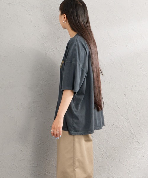 REMI RELIEF（レミレリーフ）の「[REMI RELIEF/レミレリーフ] 別注 ビッグシルエット SP加工プリントTシャツ（Tシャツ/カットソー・レディース・ブラック・F/M/S）」の20枚目の写真