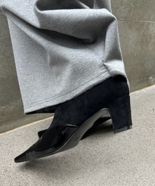 Ameri(アメリ)の「2WAY HEM BUTTON BARREL PANTS(スウェットパンツ・レディース・グレー/ブラウン/ブラック・MEDIUM/SMALL/X-SMALL)」の4枚目の写真