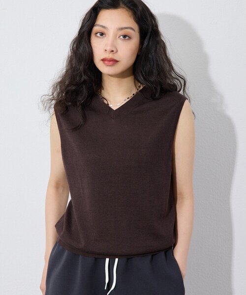 アイテム：【GEMINI】レイヤードノースリーブ　２枚１セット 完売品 GEMINI】2wayノースリニット（ニット/セーター）｜Whim Gazette