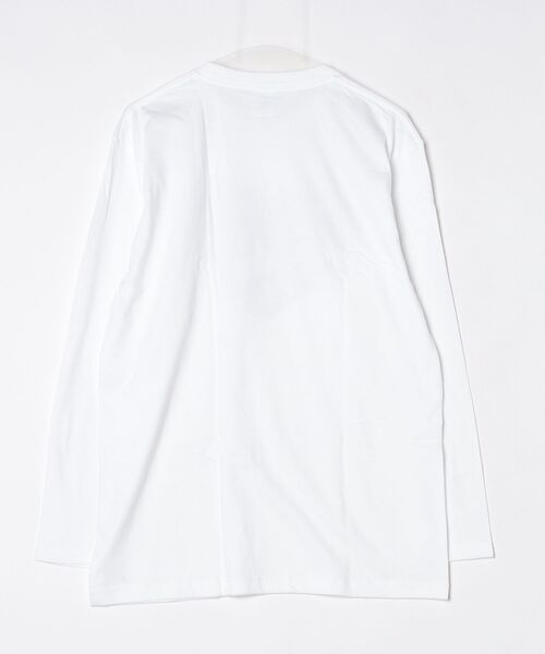 tunee(チュニー)の「メタリック加工プリントロンT/長袖Tシャツ(hsyd)(Tシャツ/カットソー・レディース・ホワイト・LARGE)」の7枚目の写真